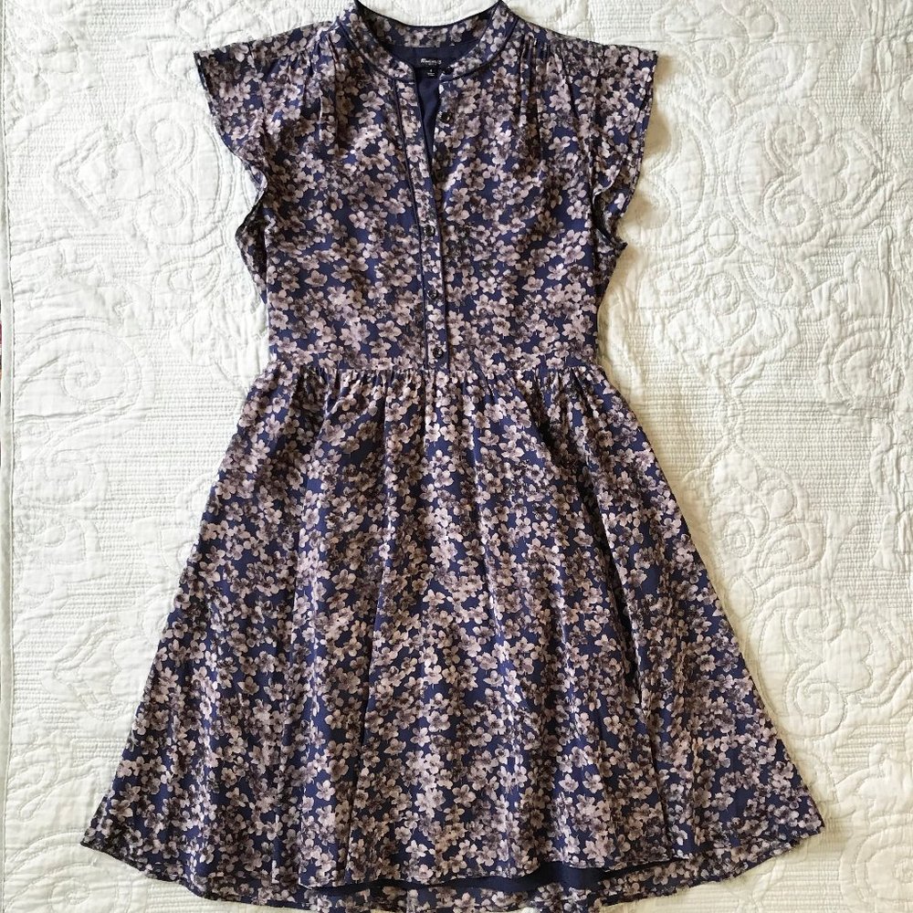 Madewell Newsprint Floral Dress